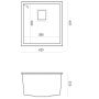 Quadron David HQD4242U1G1 zlewozmywak graniteq 42x42 cm zdj.2