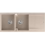 Quadron Evan HQE11650U2BSP2O zlewozmywak graniteq 116x50 cm beżowy zdj.3