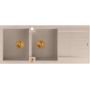 Quadron Evan HQE11650U2PVDC1P2O zlewozmywak graniteq 116x50 cm beżowy zdj.3