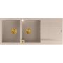 Quadron Evan HQE11650U2PVDG1P2O zlewozmywak graniteq 116x50 cm beżowy zdj.3