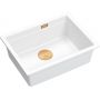 Quadron Logan 100 zlewozmywak 56x45 cm Graniteq biały/miedziany HQJ6045U1_PVDC1_U zdj.3