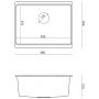 Quadron Logan HQJ6045U2PVDC1U zlewozmywak graniteq 56x45 cm beżowy zdj.2