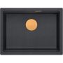 Quadron Logan 100 zlewozmywak 59,5x45 cm Graniteq czarny/miedziany HQJ6045U8PVDC1U zdj.1