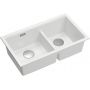 Quadron Logan HQL7645U1BSU zlewozmywak granitowy 76x45 cm biały zdj.1