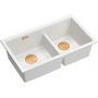 Quadron Logan HQL7645U1PVDC1U zlewozmywak graniteq 76x45 cm biały zdj.1