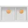 Quadron Logan HQL7645U1PVDC1U zlewozmywak graniteq 76x45 cm biały zdj.3