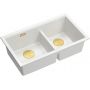 Quadron Logan HQL7645U1PVDG1U zlewozmywak graniteq 76x45 cm biały zdj.1