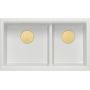 Quadron Logan HQL7645U1PVDG1U zlewozmywak graniteq 76x45 cm biały zdj.3