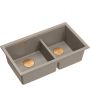 Quadron Logan HQL7645U4PVDC1U zlewozmywak graniteq 76x45 cm beżowy zdj.1