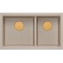 Quadron Logan HQL7645U4PVDC1U zlewozmywak graniteq 76x45 cm beżowy zdj.3