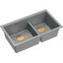 Quadron Logan HQL7645U5PVDC1U zlewozmywak graniteq 76x45 cm szary/grafitowy/onyx zdj.1