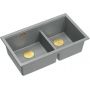 Quadron Logan HQL7645U5PVDG1U zlewozmywak graniteq 76x45 cm szary/grafitowy/onyx zdj.1