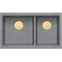 Quadron Logan HQL7645U5PVDG1U zlewozmywak graniteq 76x45 cm szary/grafitowy/onyx zdj.3