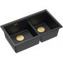 Quadron Logan HQL7645U7PVDG1U zlewozmywak graniteq 76x45 cm czarny zdj.1