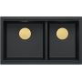 Quadron Logan HQL7645U7PVDG1U zlewozmywak graniteq 76x45 cm czarny zdj.3