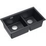 Quadron Logan HQL7645U8BSU zlewozmywak graniteq 76x45 cm czarny zdj.1