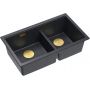 Quadron Logan HQL7645U8PVDG1U zlewozmywak graniteq 76x45 cm czarny zdj.1