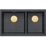 Quadron Logan HQL7645U8PVDG1U zlewozmywak graniteq 76x45 cm czarny zdj.3