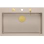 Quadron Marc HQM7650U2PVDG1 zlewozmywak graniteq 76x50 cm beżowy zdj.3