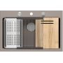 Quadron Marc HQM7650U4BS zlewozmywak graniteq 76x50 cm szary/grafitowy/onyx-beżowy zdj.4