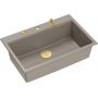 Quadron Marc HQM7650U4PVDG1 zlewozmywak graniteq 76x50 cm szary/grafitowy/onyx-beżowy zdj.1