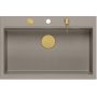 Quadron Marc HQM7650U4PVDG1 zlewozmywak graniteq 76x50 cm szary/grafitowy/onyx-beżowy zdj.5