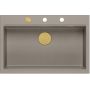 Quadron Marc HQM7650U4PVDG1 zlewozmywak graniteq 76x50 cm szary/grafitowy/onyx-beżowy zdj.7