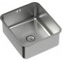 Quadron Patric KS1U4035BSKBS zlewozmywak stalowy z syfonem 44x39 cm zdj.3