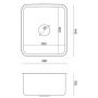 Quadron Patric KS1U4035BSKBS zlewozmywak stalowy z syfonem 44x39 cm zdj.2