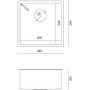 Quadron Anthony MF4444PVDBSC1 zlewozmywak stalowy 44x44 cm miedź zdj.2