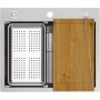 Quadron Burt MF5850BS zlewozmywak z akcesoriami 58x48.5 cm stal zdj.3