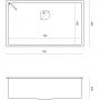 Quadron Anthony MF7444PVDBSG1 zlewozmywak stalowy z syfonem 74x44 cm złoty zdj.2