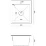 Quadron Luke ZH4045BS3323503BL zlewozmywak z baterią stal / stal zdj.2