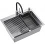 Quadron Luke ZH5845BS3323503BL zlewozmywak z baterią i akcesoriami stal / stal zdj.4