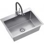 Quadron Luke ZH5845BS3323503BL zlewozmywak z baterią i akcesoriami stal / stal zdj.5