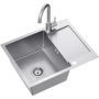 Quadron Luke ZH6048BS3623500BS zlewozmywak z baterią stal / stal zdj.1