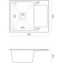 Quadron Luke ZH6048BS zlewozmywak stalowy 60x48 cm zdj.2