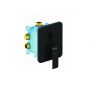 Ravak Flat X070179 bateria prysznicowa podtynkowa czarna zdj.4