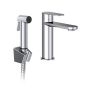 Ravak Chrome II X070450 bateria umywalkowa ze słuchawką typu bidetta stojąca chrom zdj.1