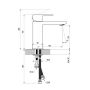 Ravak Chrome II X070462 bateria umywalkowa ze słuchawką typu bidetta stojąca czarna zdj.2