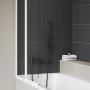 Ravak Chrome II X070463 bateria wannowo-prysznicowa ścienna czarna zdj.6