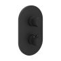 Ravak Chrome II X070467 bateria wannowo-prysznicowa podtynkowa termostatyczna czarna zdj.1