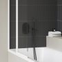 Ravak Chrome II X070467 bateria wannowo-prysznicowa podtynkowa termostatyczna czarna zdj.4