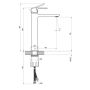 Ravak Solar X070490 bateria umywalkowa stojąca czarna zdj.2