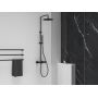 Ravak Espirit X070496 zestaw prysznicowy ścienny termostatyczny z deszczownicą czarny zdj.4