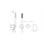 Ravak Spring X070534 bateria prysznicowa podtynkowa chrom zdj.3