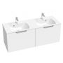 Ravak Classic II X000001483 szafka 130x45x47 cm podumywalkowa wisząca biała-szara zdj.1