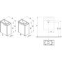 Ravak Classic II X000001486 szafka 40x22x50 cm podumywalkowa wisząca biała zdj.2