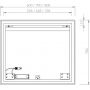 Ravak Oblong X000001564 lustro 80x70 cm prostokątne zdj.2