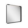 Ravak Strip X000001571 lustro 80.6x70.6 cm prostokątne z oświetleniem czarny zdj.1
